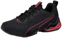 PUMA Cell Valiant SL, Zapatillas para Correr de Carretera Hombre, Negro Black/High Risk Red, 42.5 EU en oferta