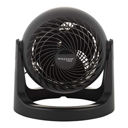 Woozoo by Ohyama, Ventilador de mesa / ventilador de escritorio potente y silencioso, 30W, Hélices 3D patentadas, Rotación de 360°, 3 velocidades, Par en oferta