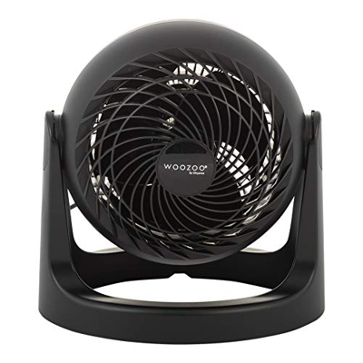 Woozoo by Ohyama, Ventilador de mesa / ventilador de escritorio potente y silencioso, 30W, Hélices 3D patentadas, Rotación de 360°, 3 velocidades, Par