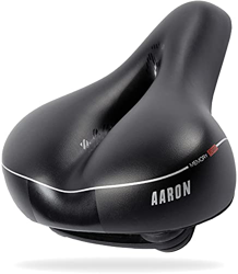 AARON Sillín de bicicleta Memory con espuma viscoelástica, absorción de golpes, ergonómico y adecuado para hombre y mujer, para bicicleta eléctrica, b precio