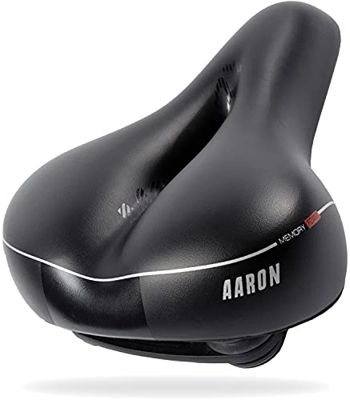 AARON Sillín de bicicleta Memory con espuma viscoelástica, absorción de golpes, ergonómico y adecuado para hombre y mujer, para bicicleta eléctrica, b