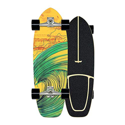 H&1 Patineta Junior Patinetas de Surf de 30 Pulgadas Completo, para niños de 6 a 12 años/niños/niñas/jóvenes/Adultos (Golden Waves [Land Surfboards]) precio