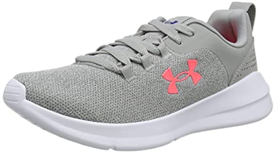 Under Armour Essential NM, Zapatillas para Correr Mujer, Gray Wolf/White Brilliance 100, 40 EU