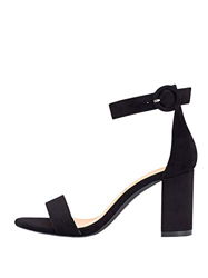 Marypaz, Sandalia básica con tacón ancho moda verano para Mujer Negro 40 EU precio