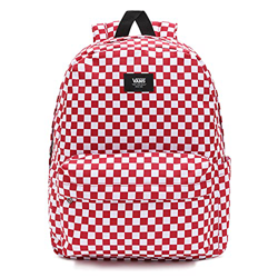 Vans Old Skool Check Backpack, Mochila Unisex Adulto, Chili Pepper-Checkerboard, Talla única en oferta