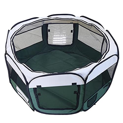 dog crate Casas de tiendas de mascotas al aire libre Cercas de perros portátiles para perros pequeños grandes Playpen de interior plegable Puppy Cats 