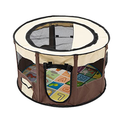 dog crate Nuevo interior para perros grandes Casa de mascotas con bolsillo transpirable portátil Tienda Perspectiva plegable Perspectiva de gato al ai características