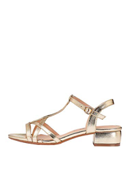 Marypaz, Sandalia plana básica metalizada moda verano para Mujer Dorado 39 EU características