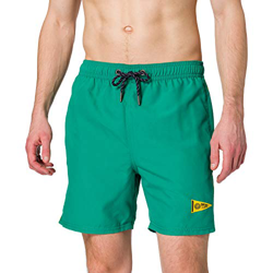 Superdry Varsity Swim Short Bermudas, Color Verde Campus, M para Hombre en oferta