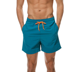 Pantalones cortos de playa para hombre, de secado rápido, impermeables, para deportes, traje de baño, azul (pavo real), XXL precio