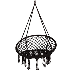 Hamaca para Camping Hammock Hamaca Tejida Chico Canasta para Colgar para Niños con Accesorios De Techo Cómodo Portátil Patio Balcón Jardín Jardín Jard características