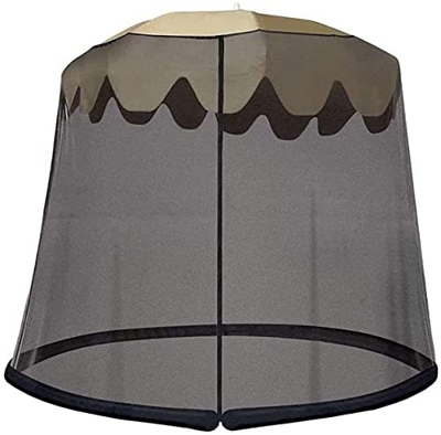 MAATCHH Sombrilla Mosquitera Jardín Parasol Net Outdoor Home Garden MOSQ-UITO Net con Zipper Table Table Net Net Poliester para Jardín al Aire Libre (