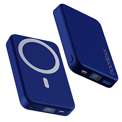 Batería Externa magnética 10000mAh,Potencia 15/20W con Cable USB-C,Cargador con/sin Cable,2 Puertos USB C/USB A,Powerbank Compatible con magsafe iPhon