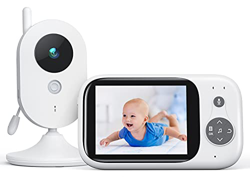 Vigilabebés - Cámara de 3,2 pulgadas, monitor para bebé con vídeo LCD, color bebé, vigilancia 2,4 GHz, comunicación bidireccional, visión nocturna en oferta