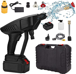 Vogvigo 21V/280W Lavadora Portátil de alta Presión Batería de Litio Recargable 15000MA Doméstica Lavadora de Autos Lavado de Autos 45 Minutos de Durac características
