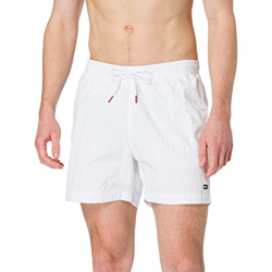 Tommy Hilfiger Slim Fit Mid Length Swim Shorts Bañador, Blanco (White), XXL para Hombre características