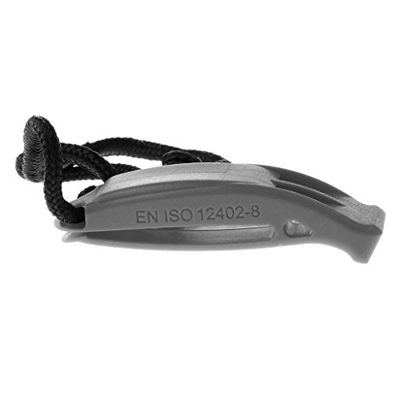 Baoblaze 1 Pedazo Silbato de Submarinismo Seguridad Marítima para Entrenador Futbolista Rescate - Negro