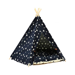 CHENGHAN Pastel portátil Tent House House Gatito Casa Lavable Tienda Coneora Cachorros Cat Indoor Outdoor Kennel Portátil Tienda Conexa con Cush (Colo en oferta