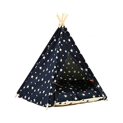 CHENGHAN Pastel portátil Tent House House Gatito Casa Lavable Tienda Coneora Cachorros Cat Indoor Outdoor Kennel Portátil Tienda Conexa con Cush (Colo