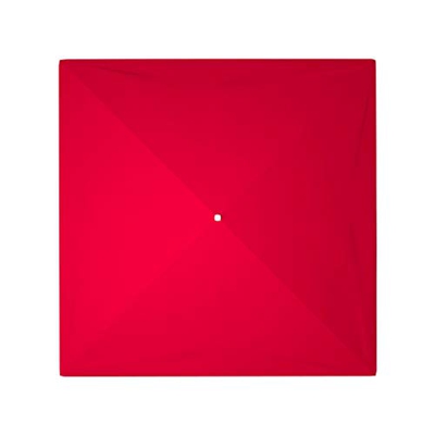 Modonghua Parasol de repuesto para sombrilla de exterior, para mesa de mercado, fácil de instalar, color rojo, 2,5 x 2,5 m