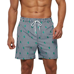 Arcweg Bañadores Hombres de Natación Pantalones Cortos de Playa Hombres Secado Rápido Forro Malla Ligero Estampado Florales Deportes Acuáticos Sandías características
