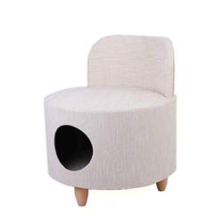 Perrera para Perros Gatos Creative Pet Villa Nest Semi-cerrado Casa Kitten Nest Taburete Mascota de doble uso Sofá Pet Nest Four Seasons Universal Per en oferta