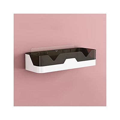 CHENGHAN Bastidores de inodoros de Doble Capa de Pared sin Punch-Free Bathoms Racks Shampoo Rack Racks Racks de Cocina Accesorios de baño (Color : Amb