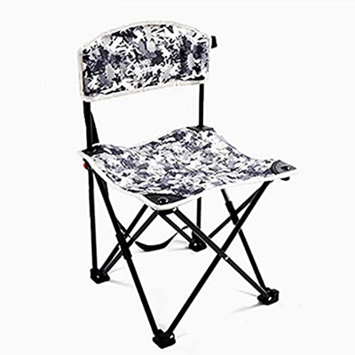 Silla de Camping portátil El Mejor Taburete Plegable Acolchado para Acampar Plegable rápido con Respaldo, Silla de Camping Ligera, Carga máxima 242 Li