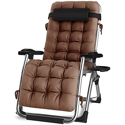 Lfny-bag Tumbona Plegable Silla De Gravedad Cero Reclinable con Toldo De Sombra con Bandeja Portavasos Portátil para Jardín Balcón Carga 150Kg,Style4