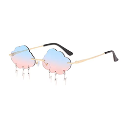 Gafas de Sol para Mujer, 1 Pieza Gafas de Sol Sin Montura, Moda Creativos Gafas de Sol, Gafas de Sol Novedad, UV400 Protección Gafas de Sol, con Forma características