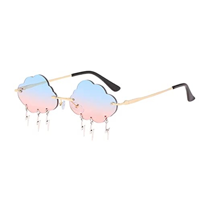 Gafas de Sol para Mujer, 1 Pieza Gafas de Sol Sin Montura, Moda Creativos Gafas de Sol, Gafas de Sol Novedad, UV400 Protección Gafas de Sol, con Forma
