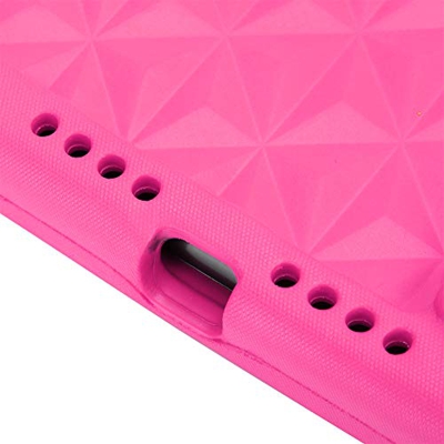 linxiaojix Funda Protectora para Tableta EVA Funda Protectora para Tableta iOS Fácil De Instalar para Oficina En Casa(Rosa roja)