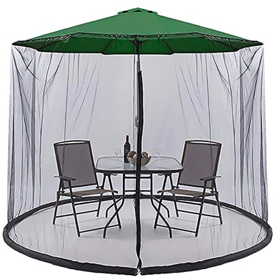iSinofc Sombrilla de jardín al aire libre sombrilla para mesa de patio, mosquitero, cubierta de red de mosquitos, sombrilla de terraza al aire libre m