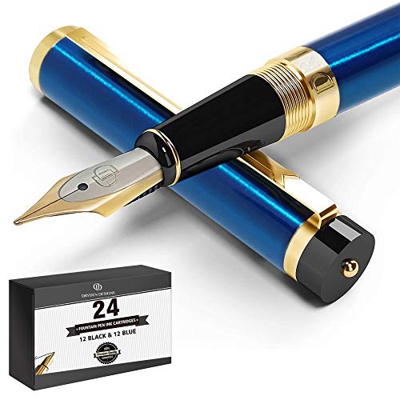 Dryden pluma estilográfica (Azul Misterioso) clásico moderno edición limitada