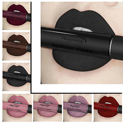 2018 Pintalabios Mate Larga Duracion Labial de Maquillaje Profesional para Niñas por ESAILQ características