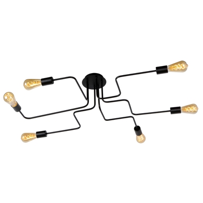 Lindby Elimar plafón, 6 luces