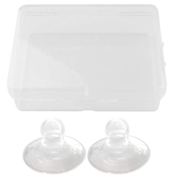 Artibetter 2 Piezas Corrector de Pezón Silicona Pezón Tracción Ventosa Cubierta Lactancia Lactancia Enderezador Escudo con Caja para Pezones Planos In precio