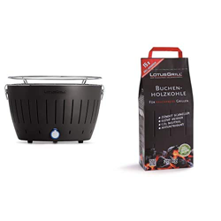 LotusGrill LOG-AN-34, Antracita, Estándar + LOLK-2500, Standard, 2.5 KG en oferta
