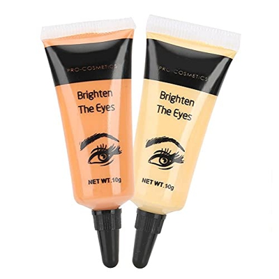 Corrector de maquillaje, corrector debajo de los ojos de 2 piezas, corrector impermeable de cobertura completa, herramienta de maquillaje corrector de