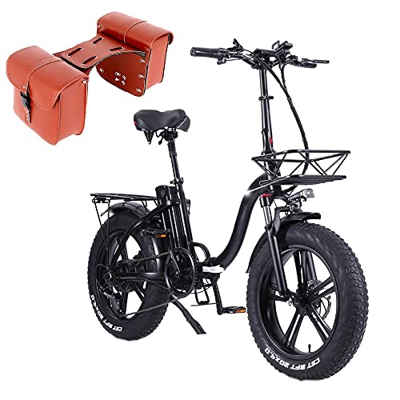 Y20 750W Bicicleta Eléctrica Plegable, Batería Extraíble de 48V 15Ah, Shimano 7 Velocidades E-Bike MTB, Freno de Disco Delantero y Trasero, Velocidad 