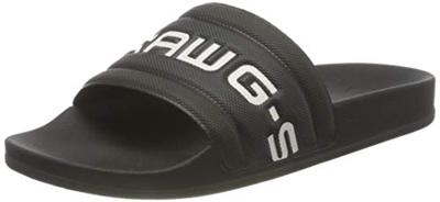G-STAR RAW D14080, Sandalias deslizantes. Hombre, Dk Black 3593 A112, 40 EU