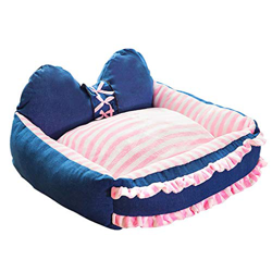 Perrera para Perros Gatos Desmontable y lavable princesa perrera Pequeña y Mediana perro Teddy Cama for perros mascotas de la perrera de invierno Sumi precio