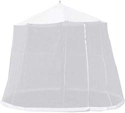 MAATCHH Sombrilla Mosquitera Jardín Parasol Net MOSQ-UITO Net Umbrella Funda Terraza Net para Gazebo para Jardín al Aire Libre (Color : White, Tamaño  en oferta