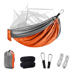 T-Day Hamaca para Camping Hammock Hamaca De Acampar Individual/Doble con Neta Cifrada Hamaca De árbol Al Aire Libre para Acampar Viajes De Supervivenc características