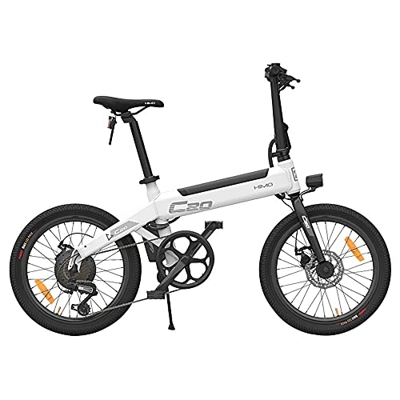 HIMO C20 Bicicleta eléctrica Plegable para Adultos, Bici eléctrica de montaña de 20" para desplazamientos, batería 10 Ah, Engranajes de transmisión de