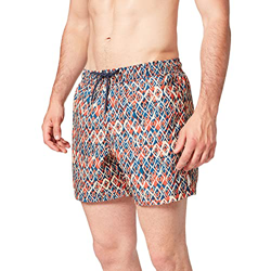 Springfield Bañador para Hombre, Estampado Tostado, L en oferta