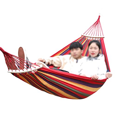 Hamaca para Camping Hammock Camping Hamcock Travel Hammock Con Rollover Anti-rollover Barra De Doblado Individual Doble Durable Hamaca Para Senderismo