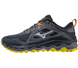 Mizuno Wave Mujin 8, Zapatillas para Carreras de montaa Hombre, Turbu Antártica OPepper, 43 EU en oferta