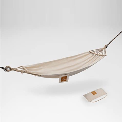 Hamaca para Camping Hammock Hamaca De Algodón Al Aire Libre Hamaca De Acampar Con Correas De árbol Diseño Anti-rollover Max Carga 250kg Incluye Bolsa 
