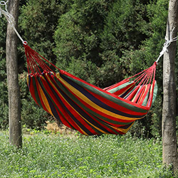 Hamaca para Camping Hammock Camping Hamgock Canvas Tela Swing Hammock Niño Adulto Gran Arco Iris Hamaca De Arco Iris Viene Con La Cuerda De La Corbata características